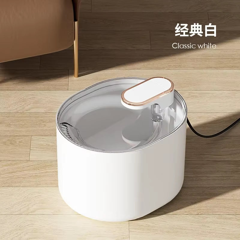 3000ml Ultra-Quiet Cat Water Fountain with Burnout Prevention Pump - Automatic Pet Water Dispenser