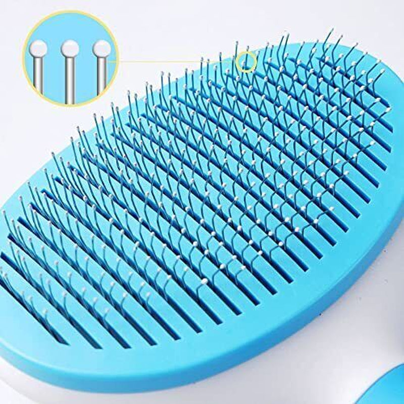 Premium Pet Hair Remover and Grooming Brush for Dogs and Cats with Self-Cleaning Mechanism