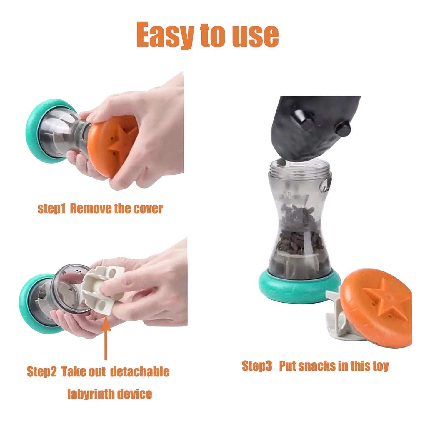 Treat-Dispensing Interactive Slow Feeder Puzzle Toy for Dogs - Enrichment Solution to Keep Pets Engaged
