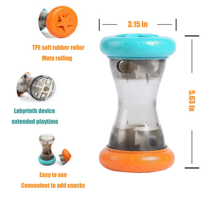 Treat-Dispensing Interactive Slow Feeder Puzzle Toy for Dogs - Enrichment Solution to Keep Pets Engaged