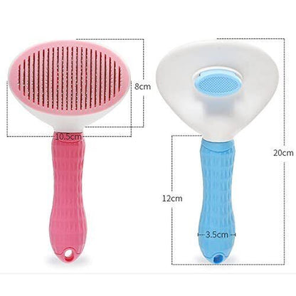 Premium Pet Hair Remover and Grooming Brush for Dogs and Cats with Self-Cleaning Mechanism